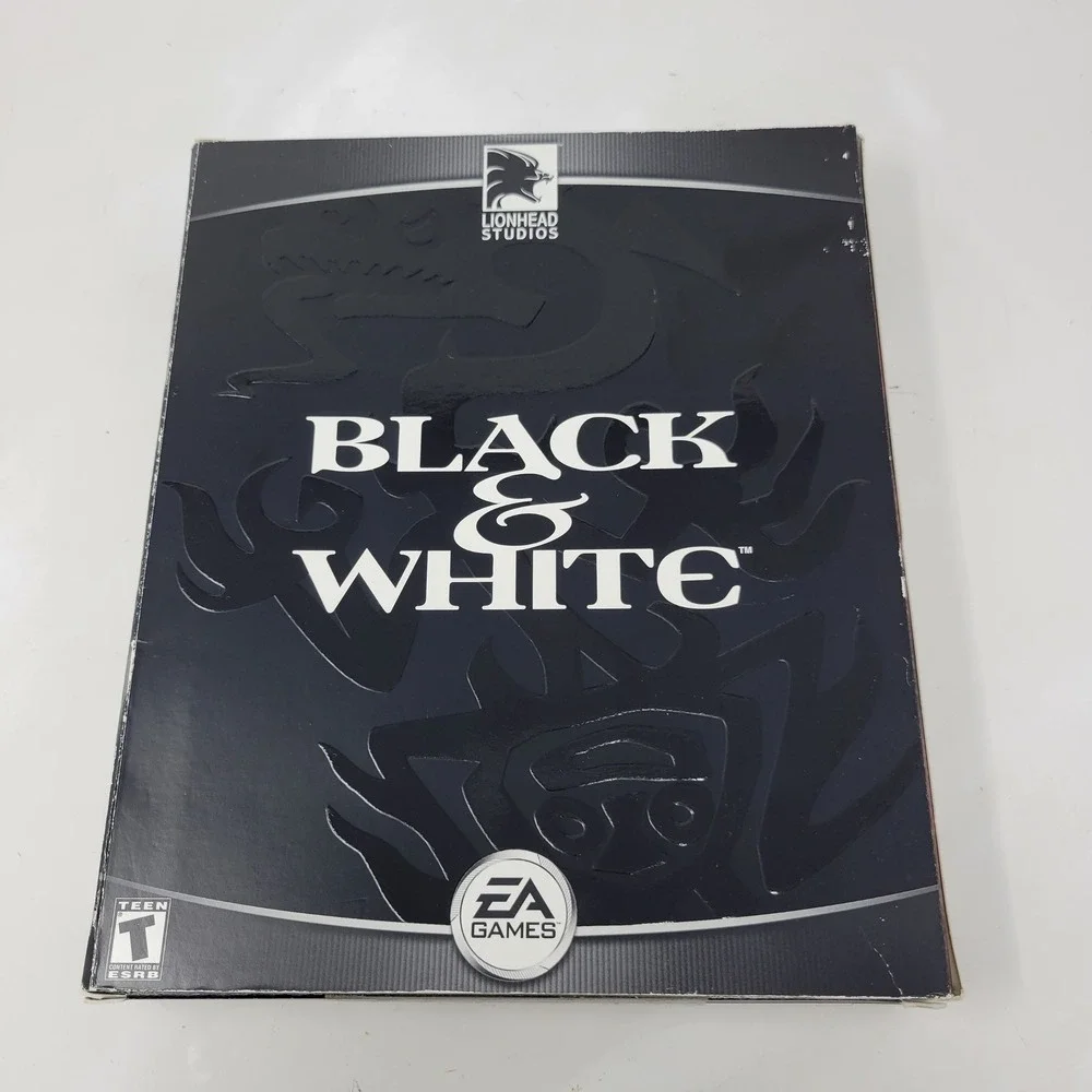 Black & White PC Big Box Game 2001 EA Games Lionhead Studios Complete